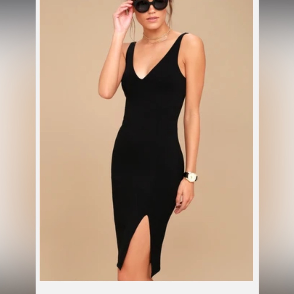 Lulus black bodycon dress